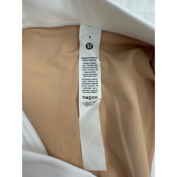 LULULEMON Wunder Train Aerobic High-Rise Tight 25" Women's White Sz 6 NWT - Picture 8 of 12